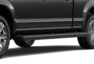 iStep Wheel To Wheel 6 Inch Running Boards | 2015-2020 Ford F-150 SuperCrew Cab 2017-2020 Ford F-250/F-350/F-450/F-550 SuperCrew Cab 6.5 ft Bed (Black) - Pair