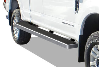 iStep Wheel To Wheel 6 Inch Running Boards | 2015-2020 Ford F-150 Super Cab 6.5 ft Bed 2017-2020 Ford F-250/F-350 Super Cab 6.5 ft Bed (Hairline) – Pair