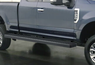 iStep Wheel To Wheel 6 Inch Running Boards | 2015-2020 Ford F-150 Super Cab 6.5 ft Bed 2017-2020 Ford F-250/F-350 Super Cab 6.5 ft Bed (Black) – Pair