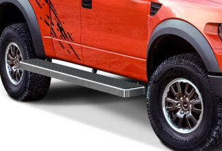iStep Wheel To Wheel 6 Inch Running Boards | 2015-2020 Ford F-150 Super Cab 5.5 ft Bed 2017-2020 Ford F-250/F-350 Super Cab 5.5 ft Bed (Hairline) – Pair
