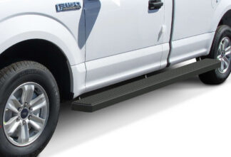 iStep Wheel To Wheel 6 Inch Running Boards | 2015-2020 Ford F-150 Regular Cab 6.5 ft Bed 2017-2020 Ford F-250/F-350 Regular Cab 6.5 ft Bed (Black) - Pair