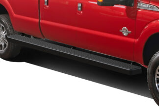 iStep Wheel To Wheel 6 Inch Running Boards | 1999-2016 Ford F-250/F-350/F-450/F-550 Super Duty Crew Cab 6.5 ft Bed (Black) – Pair