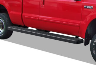 iStep Wheel To Wheel 6 Inch Running Boards | 1999-2016 Ford F-250/F-350/F-450/F-550 Super Duty Super Cab 6.5 ft Bed (Black) - Pair