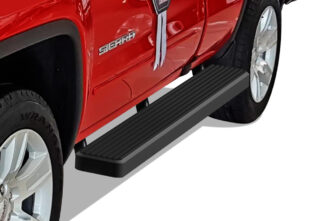 iStep Wheel To Wheel 6 Inch Running Boards | 1999-2016 Ford F-250/F-350/F-450/F-550 Super Duty Super Cab 5.5 ft Bed (Black) - Pair
