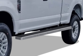 iStep Wheel To Wheel 5 Inch Running Boards | 2015-2020 Ford F-150 Super Cab 6.5 ft Bed 2017-2020 Ford F-250/F-350 Super Cab 6.5 ft Bed (Hairline) - Pair