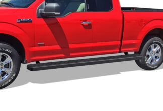 iStep Wheel To Wheel 5 Inch Running Boards | 2015-2020 Ford F-150 Super Cab 6.5 ft Bed 2017-2020 Ford F-250/F-350 Super Cab 6.5 ft Bed (Black) - Pair