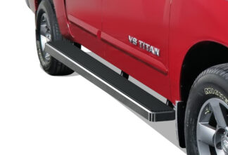 iStep Wheel To Wheel 6 Inch Running Boards | 2004-2020 Nissan Titan Crew Cab 5.5 ft Bed (Exl. 2016 Models) 2016-2020 Nissan Titan XD Crew Cab 5.5 ft Bed (Hairline) – Pair