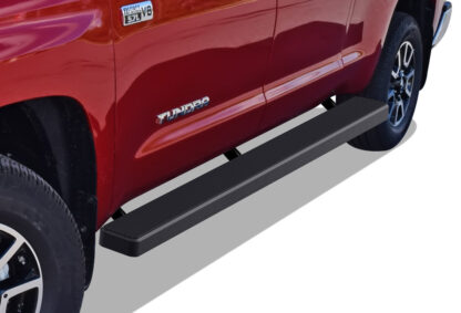 iStep Wheel To Wheel 5 Inch Running Boards | 2007-2020 Toyota Tundra Double Cab 6.5 ft Bed 2007-2020 Toyota Tundra CrewMax Cab 6.5 ft Bed (Black) - Pair