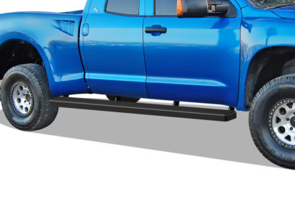 iStep Wheel To Wheel 5 Inch Running Boards | 2007-2020 Toyota Tundra Double Cab 5.5 ft Bed 2007-2020 Toyota Tundra CrewMax Cab 5.5 ft Bed (Black) - Pair