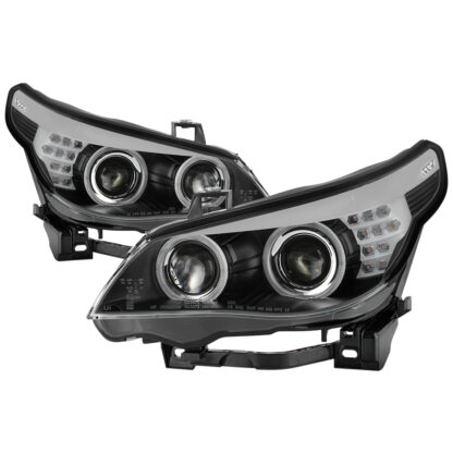 BMW E60 5 Series 08-10 HID Model Only With AFS (Does Not Fit Halogen Model  Non AFS Model ) Projector Headlights - Black