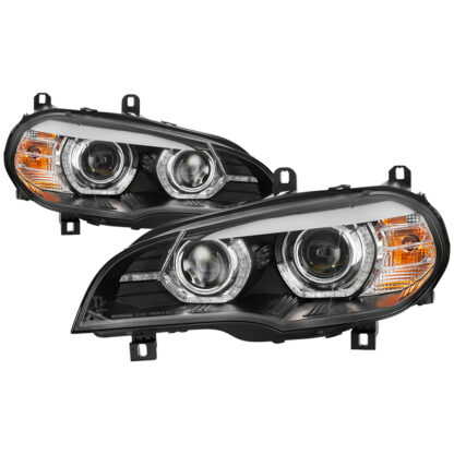 BMW X5 E70 2007-2010 AFS Model HID Model Only (Does Not Fit Halogen Model) Projector Headlights - Black