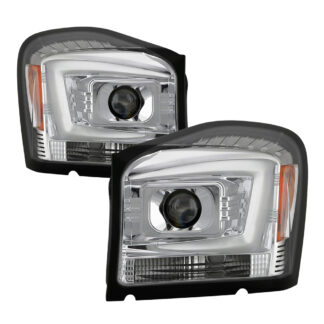 Dodge Durango 2004 - 2006 Projector Headlights - Low Beam-H7(Included) ; High Beam-H7(Included) ; Signal-3557(Included) - Chrome