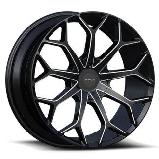 Cavallo Wheels | CLV-22 Gloss Black Milled