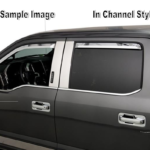 Element Chrome Window Visors |  2019-2021 Chevrolet Silverado / GMC Sierra 1500 - Crew Cab (Set of 4) In-Channel Style