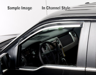 Element Chrome Window Visors |  2009-2014 Ford F-150 Super Cab / Crew Cab- Fronts Only - Tape on application