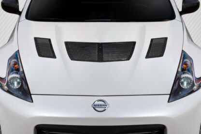 2009-2020 Nissan 370Z Z34 Carbon Creations GT1 Hood Vents - 3 Piece