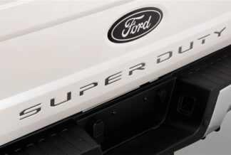 Putco Tailgate Lettering Emblems | Ford Super Duty ( Cut Letters/Black Platinum) Rear Tailgate Pcs. 2008-2016