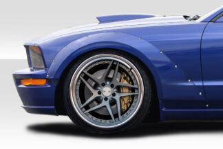 2005-2009 Ford Mustang Duraflex Circuit Wide Body 75MM Front Fender Flares – 2 Piece