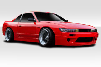 1989-1994 Nissan Silvia S13 2dr Duraflex RBS Wide Body Kit - 9 Piece - Includes RBS V1 Front Bumper (113864) RBS V1 Side Skirts (113865) RBS V1 Rear Bumper (113866) RBS V1 Front Fenders (113867) RBS V1 Rear Fenders (113868) RBS Wing Spoiler (112058)