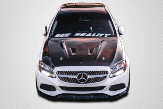 2015-2020 Mercedes C Class W205 Carbon Creations DriTech Black Series Look Hood – 1 Piece