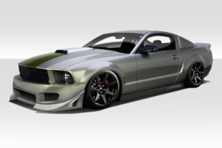 2005-2009 Ford Mustang Duraflex Blits Body Kit – 4 Piece – Includes Blits Front Bumper (114654) Blits Side Skirts (114655) Blits Rear Bumper (114656)