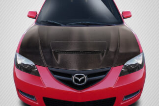 2004-2008 Mazda 3 4DR Carbon Creations M-Speed Hood - 1 Piece
