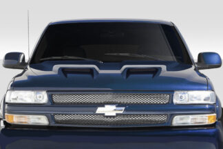 1999-2002 Chevrolet Silverado 2000-2006 Tahoe Suburban Duraflex Dual Ram Air Hood – 1 Piece