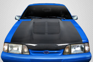 1987-1993 Ford Mustang Carbon Creations GT500 V2 Hood – 1 Piece