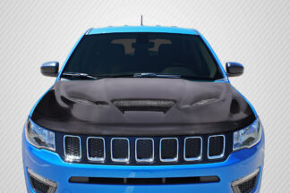 2011-2021 Jeep Grand Cherokee Carbon Creations Hellcat Look Hood - 1 Piece