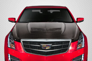 2012-2019 Cadillac ATS Carbon Creations V Look Hood - 1 Piece