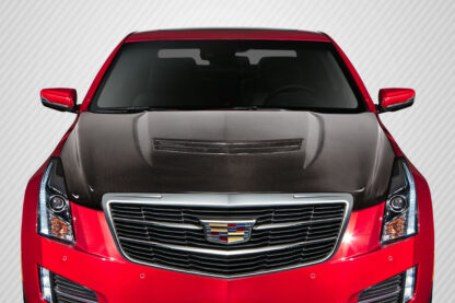 2012-2019 Cadillac ATS Carbon Creations V Look Hood - 1 Piece