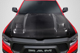 2019-2020 Dodge Ram Carbon Creations Rebel Mopar Look Hood - 1 Piece