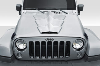 2007-2018 Jeep Wrangler JK Duraflex Tyrano Hood - 1 Piece
