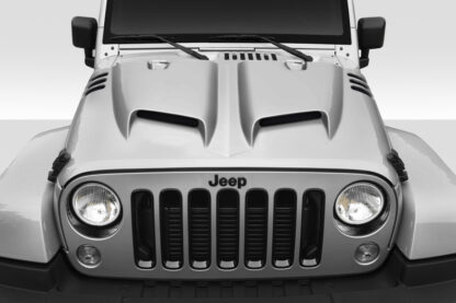 2007-2018 Jeep Wrangler JK Duraflex Rage Hood - 1 Piece