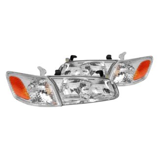 Headlight Set- Chrome | 00-01 Toyota Camry