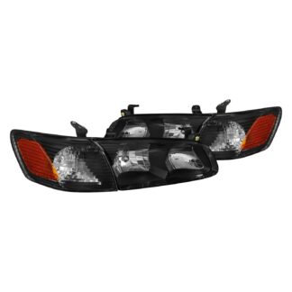 Headlights And Corner Lights- Black | 0-01 Toyota Camry