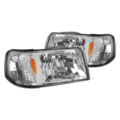 Headlights- Chrome | 93-97 Ford Ranger
