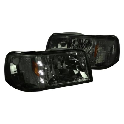 Headlights With Led- Smoke | 93-97 Ford Ranger