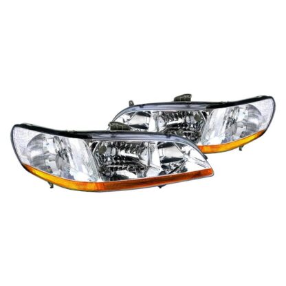 Crystal Housing Headlights Chrome | 98-02 Honda Accord