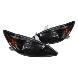 02-04 Toyota Camry Headlights - Black | 02-04 Toyota Camry