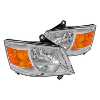 Headlights- Chrome | 8-10 Dodge Caravan