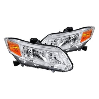 Headlights- Chrome | 12-15 Honda Civic
