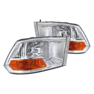 Euro Headlight Chrome | 09-12 Dodge Ram