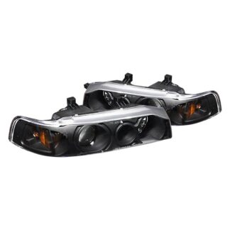 Projector Headlights Black | 90-93 Honda Accord