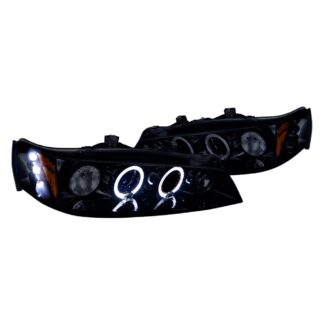 Smoked Lens Gloss Black Housing Projector Headlights | 94-97 Honda Accord
