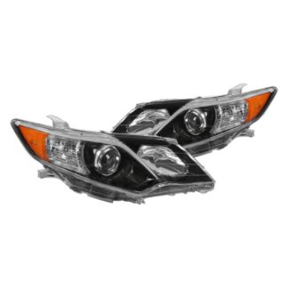 Oe Style Projector Headlights- Glossy Black | 12-14 Toyota Camry