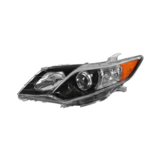 Oe Style Projector Headlight- Glossy Black- Left | 12-14 Toyota Camry
