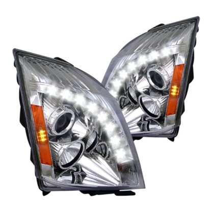 Halo Projector Headlight Chrome - Not Compatible With Factory Xenon | 08-13 Cadillac Cts