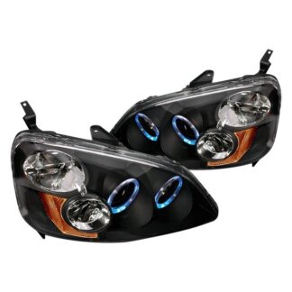 Halo Projector Headlights Black | 01-03 Honda Civic