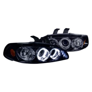 Smoked Lens Gloss Black Housing Projector Headlights | 92-95 Honda Civic